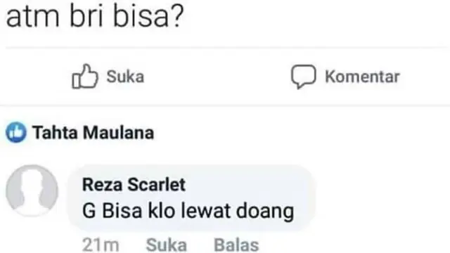 Pertanyaan nyeleneh ala warga facebook