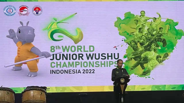 Jokowi Membuka Kejuaraan Dunia Wushu Junior 2022