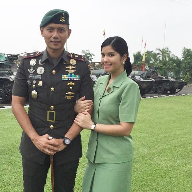 Kenang AHY saat Jadi TNI, Ini 6 Potret Annisa Pohan Pakai Baju Persit