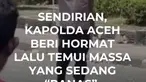 Peringatan 21 Tahun Damai Aceh di sekitar Masjid Raya Baiturrahman, Banda Aceh, sempat diwarnai ketegangan antara massa aksi dan aparat. Di tengah situasi yang memanas, Kapolda Aceh Irjen Pol Ruddi Setiawan turun langsung menemui massa untuk membuka ruang dialog dan meredakan situasi.