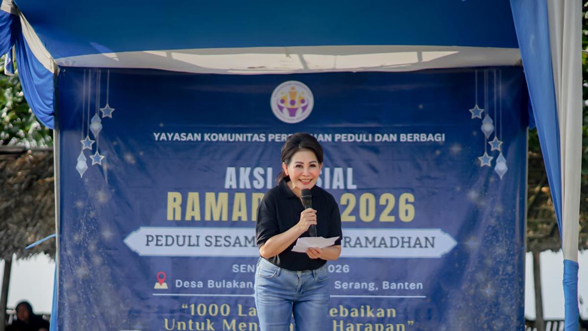 Pesohor Meiline Tenardi dan KPPB Gelar Aksi Sosial Ramadan 2026 di Anyer, Bantu 1.000 Keluarga