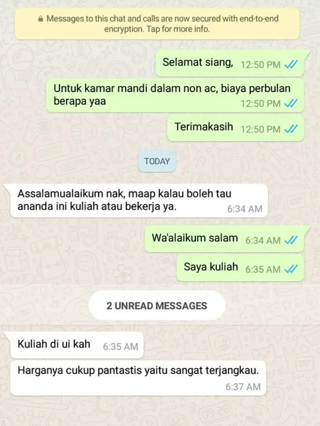 8 Chat Lucu Susahnya Nyari Kos Ini Bikin Geleng-Geleng Kepala