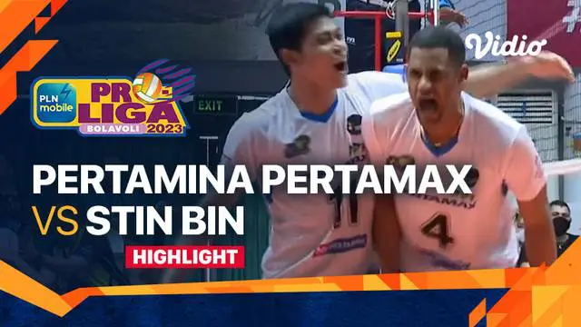 Berita video highlights laga pekan pertama putaran kedua PLN Mobile Proliga 2023 kategori putra antara Jakarta Pertamina Pertamax melawan Jakarta STIN BIN, Minggu (5/2/2023) siang hari WIB.