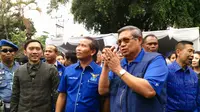 SBY saat berada di Kantor DPD Partai Demokrat Bali di Denpasar, Jumat (6/3/2015) (Liputan6.com/Dewi Divianta)