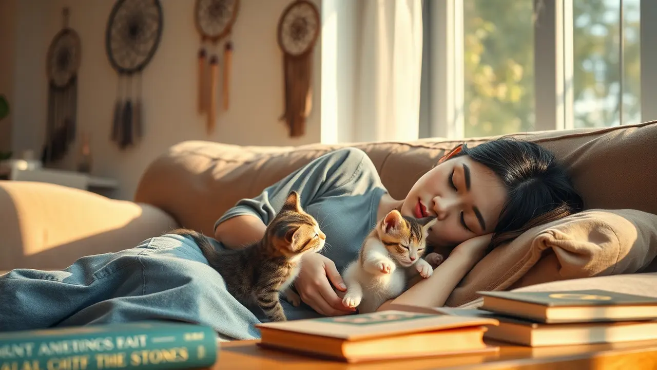 mimpi melihat anak kucing dan induknya
