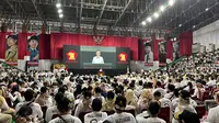 Ketua Harian DPP Gerindra Sufmi Dasco Ahmad&nbsp;meminta kader lartai untuk aktif menggunakan sosial media dalam rangka memenangkan Prabowo Subianto menjadi Presiden pada Pemilihan Presiden atau Pilpres 2024. (Liputan6.com/Nanda Perdana Putra)