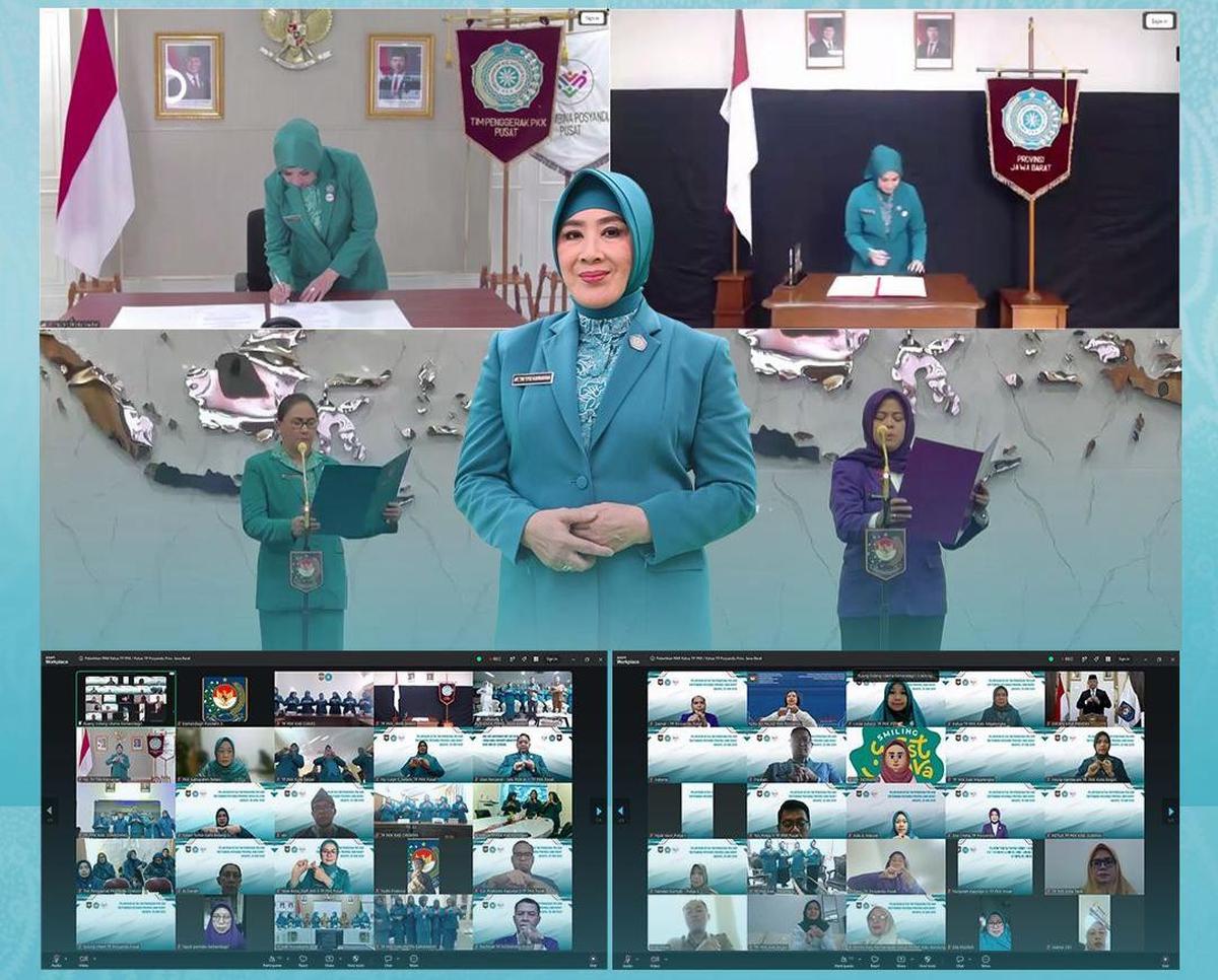 Pesan Tri Tito Usai Lantik Ketua TP PKK dan Ketua Tim Pembina Posyandu Jawa Barat