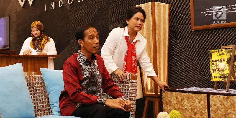 Presiden Jokowi dan Ibu Negara Tinjau Trade Expo 2017