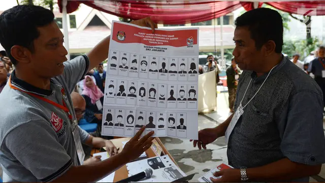 Warga Tanah Abang Ikuti Simulasi Pemilu 2019