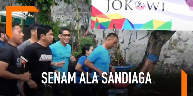 VIDEO: Sandiaga Ajak Emak-Emak Bojonegoro Senam
