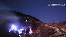 Blue Fire Muncul di Kawah Manuk, Badan Geologi Ingatkan Ancaman Gas Beracun