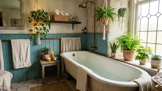 Dekorasi Kamar Mandi dengan Tanaman