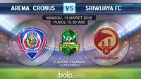 Arema Cronus vs Sriwijaya FC (bola.com/Rudi Riana)