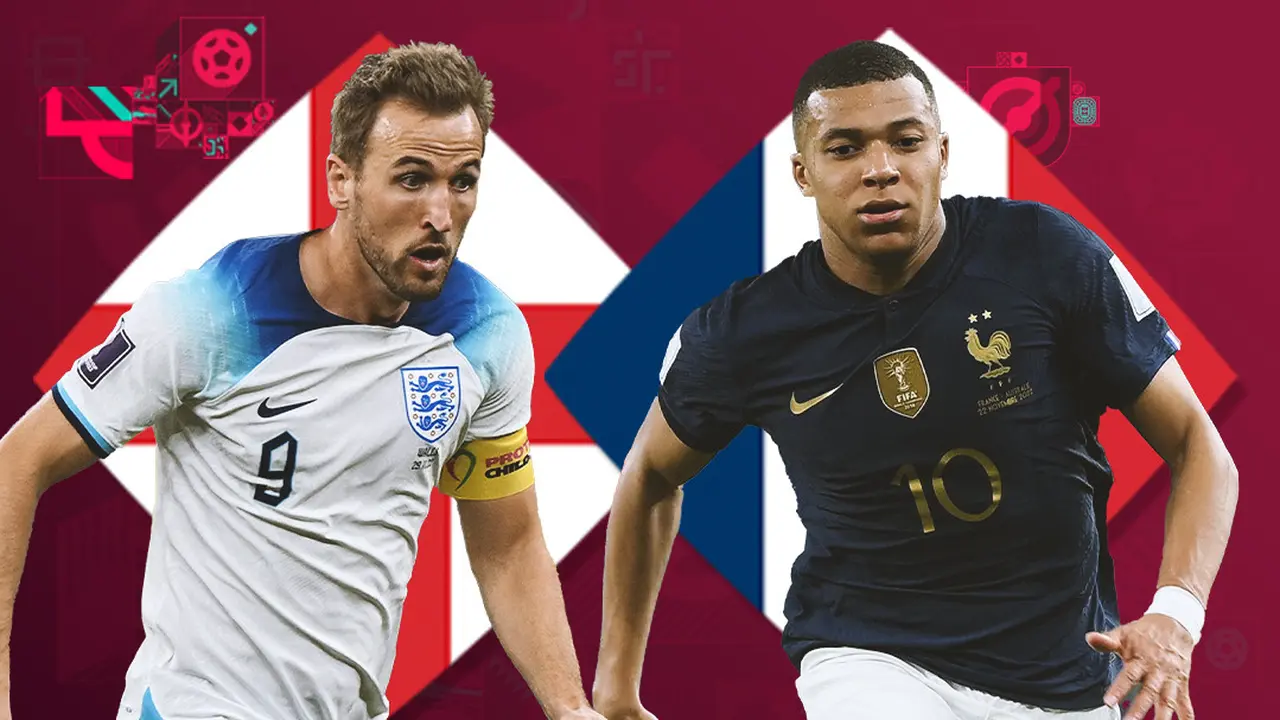 Head to head Inggris vs Prancis - Harry Kane vs Mbappe