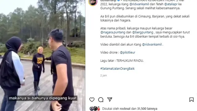 Ridwan Kamil - Eril (Foto: Instagram/@duniamanji)