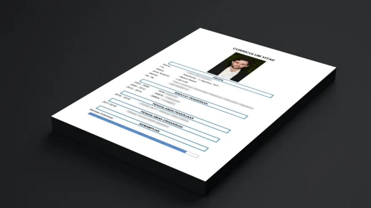 1. Contoh CV Formal dalam Bahasa Indonesia