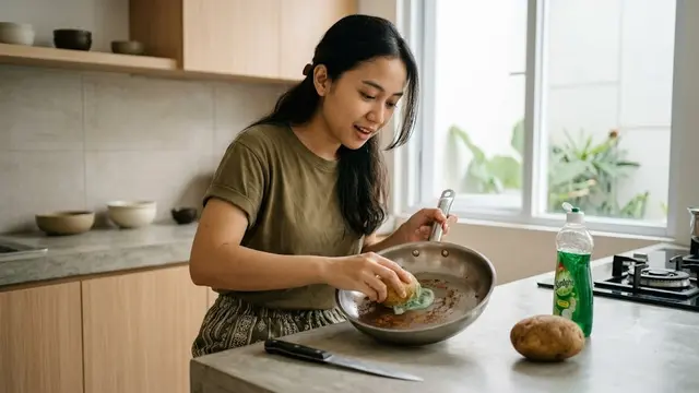 Menghilangkan Noda Karat di Peralatan Dapur Stainless Steel