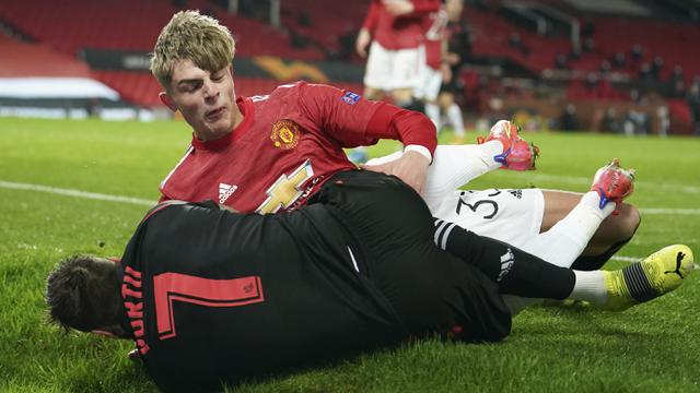 FOTO: Ditahan Imbang 0-0 Real Sociedad, Manchester United Lolos ke Babak 16 Besar Liga Europa - Brandon Williams