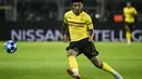 3. Jadon Sancho – Kepindahan Sancho ke Dortmund akan menjadi penyesalan terbesar Guardiola.Kini pemain 18 tahun tersebut tampil sebagai pemain bintang Borussia Dortmund dengan mencetak 7 gol dan 9 assist dari 24 pertandingan. (AFP/Odd Andersen)