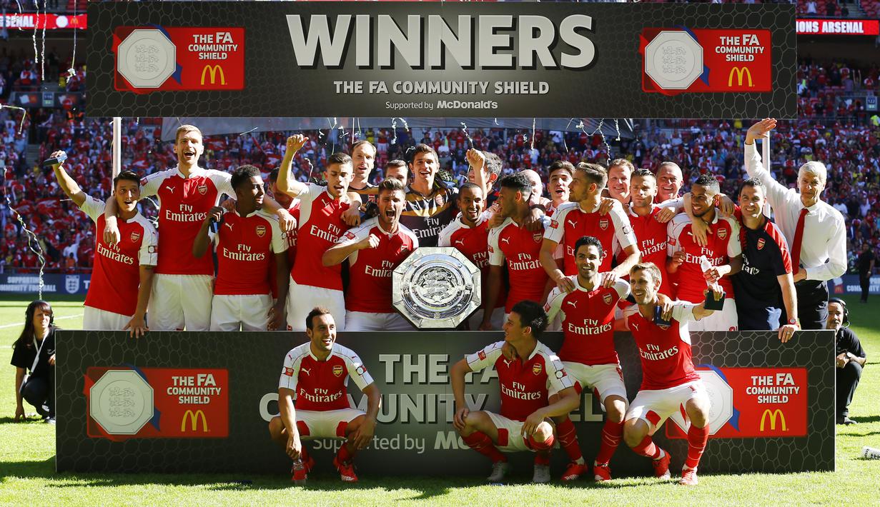Arsenal Juara Community Shield 2015 Setelah Taklukkan Chelsea 1 0 Foto Bola Com