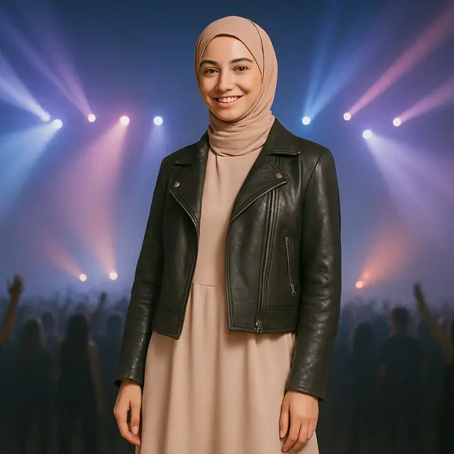Outfit konser berhijab / AI Image