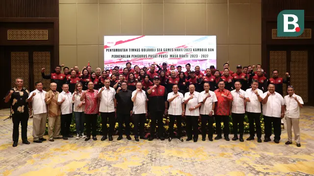 Penyambutan Timnas Voli Indonesia untuk SEA Games 2023 Kamboja dan Perkenalan Pengurus Pusat PBVSI masa Bakti Tahun 2023-2027