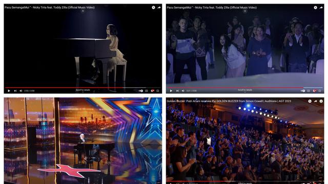 Nicky Tirta Ikut Bangga Atas Pencapaian Putri Ariani di America's Got Talent, Video Klip 2020 Lalu Kini Jadi Kenyataan. (YouTube AGT & Nicky Tirta)