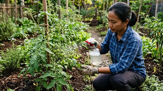 Cara Mengatasi Hama Semut pada Tanaman (Foto: Gemini AI)