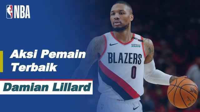 Berita video bintang Portland Trail Blazers, Damian Lillard, menjadi sorotan di NBA hari ini, Jumat (8/1/2021) WIB.