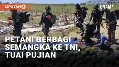 Media sosial belakangan dibuat haru oleh momen kerukunan antara petani dan prajurit TNI. Dalam video yang viral, sejumlah prajurit TNI terekam menyusuri perkebunan dalam rangka latihan. Prajurit tiba-tiba disuguhi buah semangka oleh petani.
