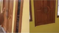 Viral Penampakan Rumah dengan Pintu Mengambang Ini Bikin Tamu Salah Fokus