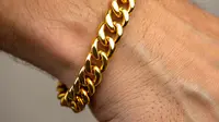 8 Model Gelang Emas Rantai Pria Model Cuban Link Terpopuler, Maskulin dan Berkelas