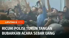 Polisi menghentikan acara tradisi menyebar uang logam yang dikenal dengan sebutan udik-udikan yang digelar seorang pengusaha batik di Pekalongan, Jawa Tengah. Pemberhentian ini karena gelaran tradisi udik-udikan berlangsung ricuh.