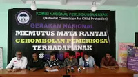 Orangtua korban penculikan anak mengadu ke Komnas PA (Liputan6.com/ Nanda Perdana Putra)