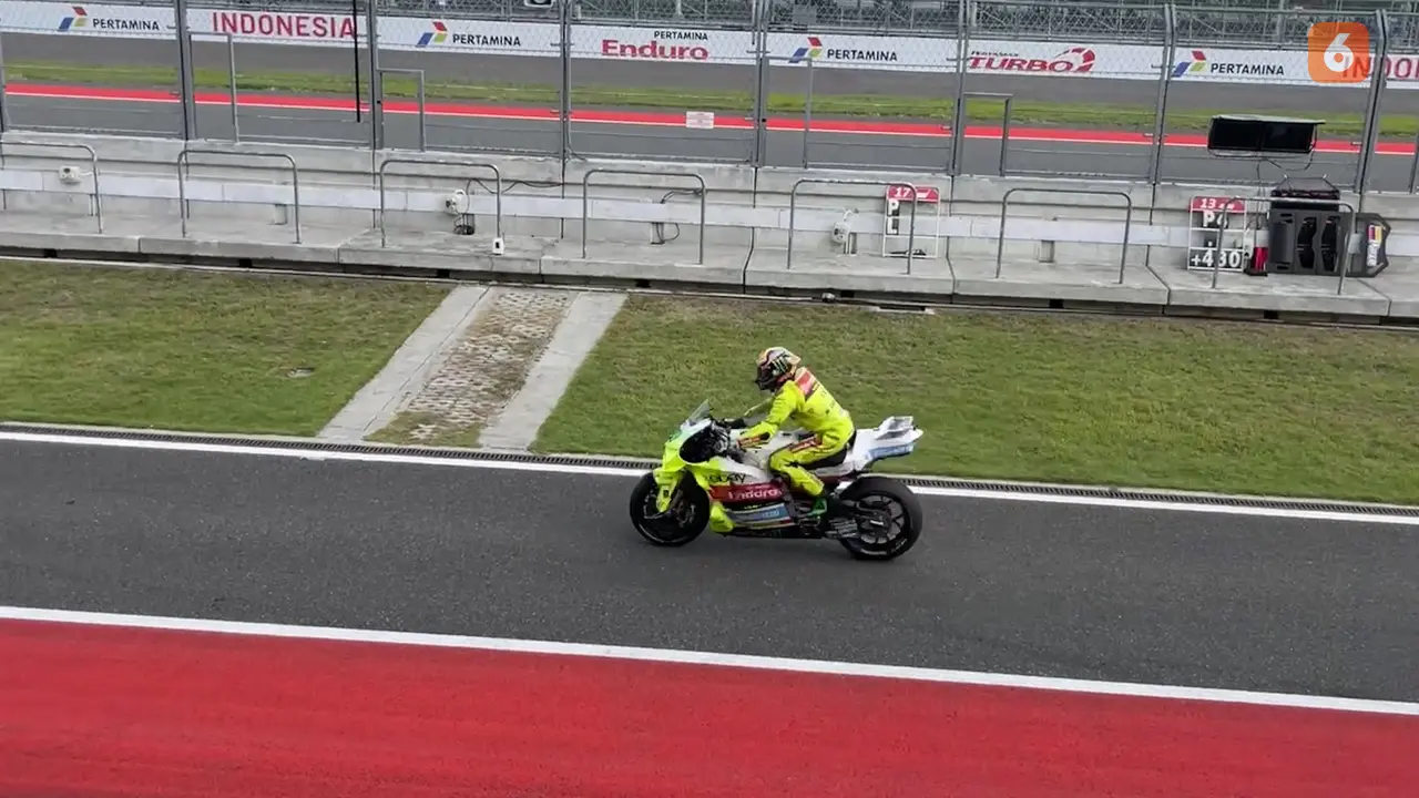 Pembalap andalan Pertamina Enduro VR46 Racing Team, Fabio Di Giannantonio di Sirkuit Mandalika