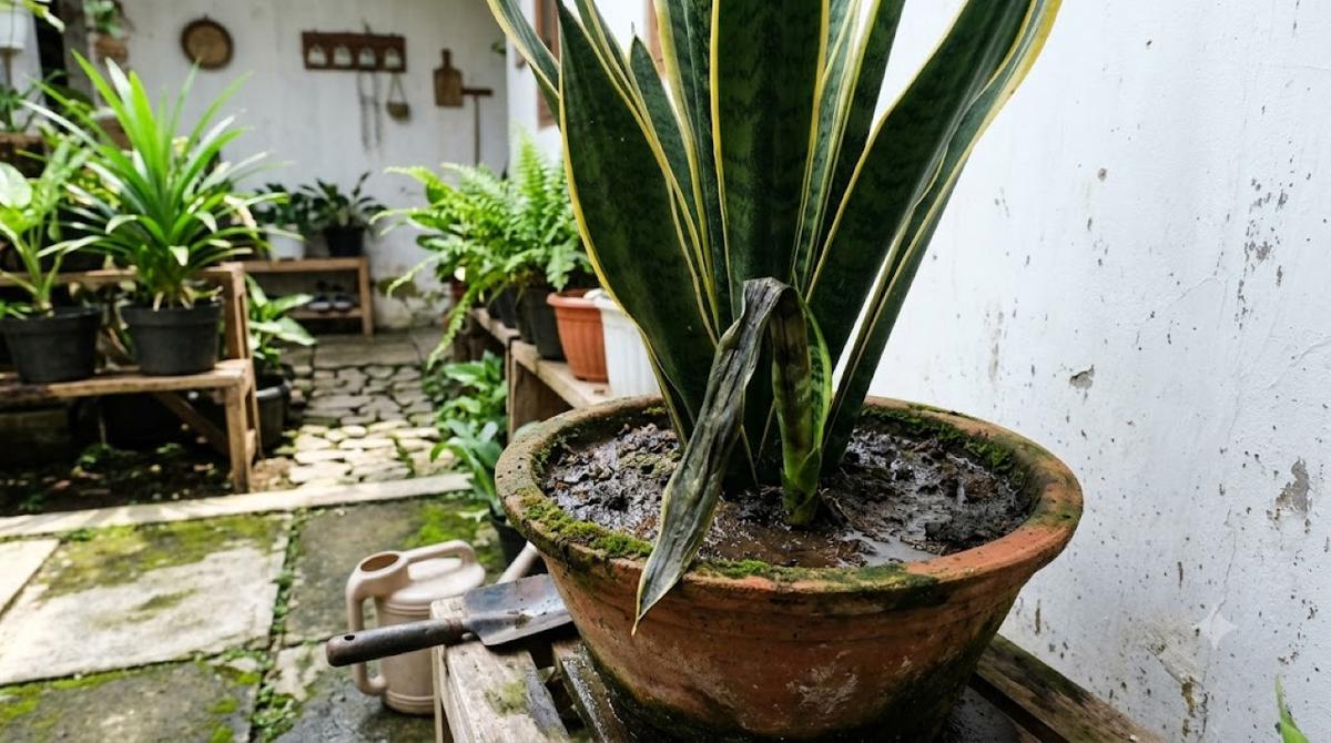 Tanda Lidah Mertua Stres Karena Terlalu Sering Disiram