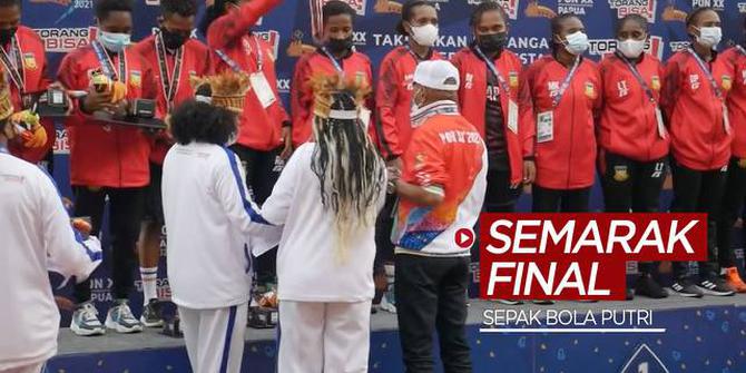 VIDEO: Semarak Final Sepak Bola Putri di PON Papua 2021
