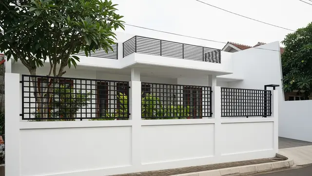 Model Pagar Depan Klasik yang Cocok untuk Rumah Minimalis/ Ilustrasi AI