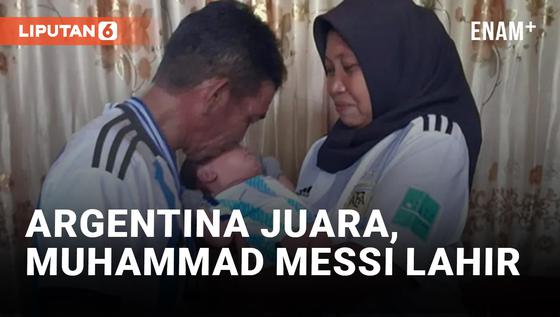 VIDEO: Fans Garis Keras Argentina Kasih Nama Cucunya Muhammad Messi