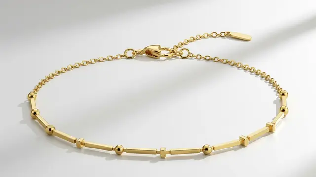 Gelang Minimalis dengan Jajaran Titik dan Garis