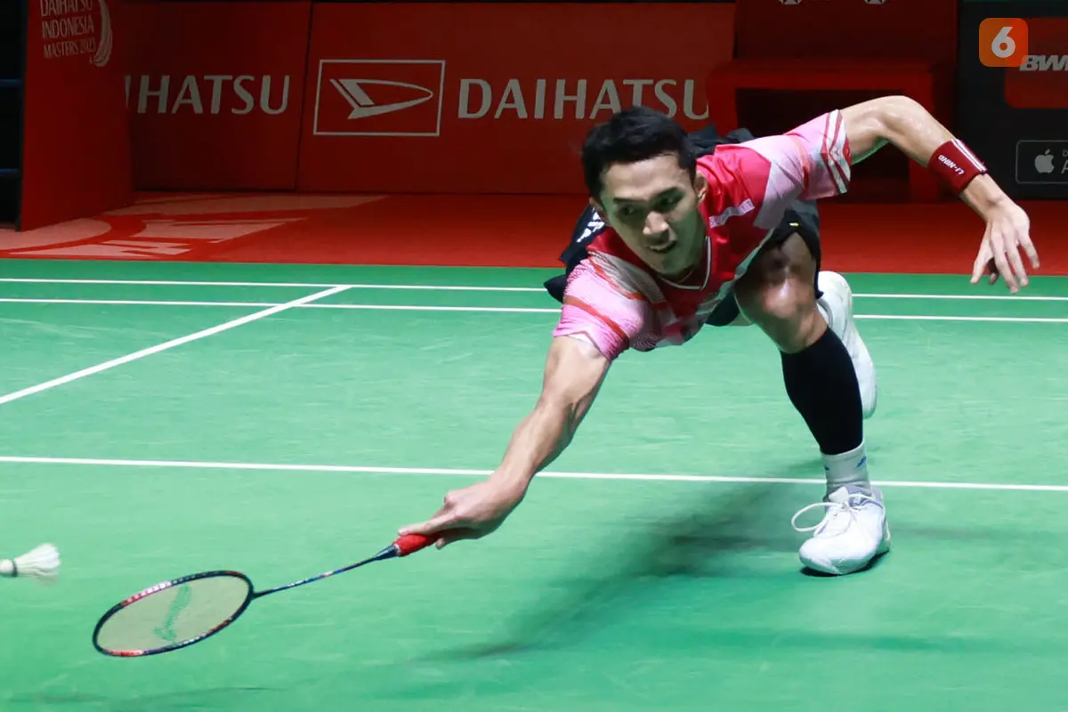 Foto: Senangnya Jonatan Christie Melangkah ke Final Daihatsu Indonesia Masters 2023