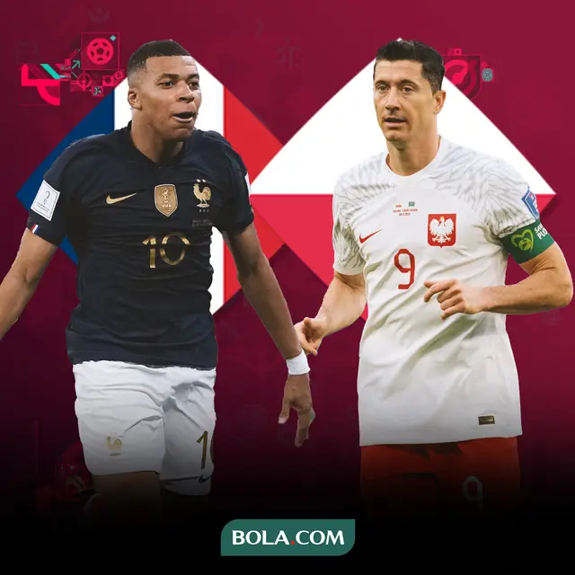 Piala Dunia 2022 - Head to Head Kylian Mbappe dan Robert Lewandowski