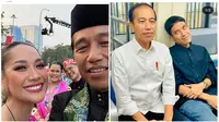 Momen Artis Berfoto Bareng Presiden Jokowi (Foto: instagram desta80s dan bclsinclair)