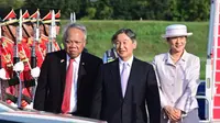 Kaisar Jepang Hironomiya Naruhito bersama Permaisuri Masako tiba di Indonesia pada Sabtu (17/6/2023). (Foto: Biro Pers Istana Presiden)