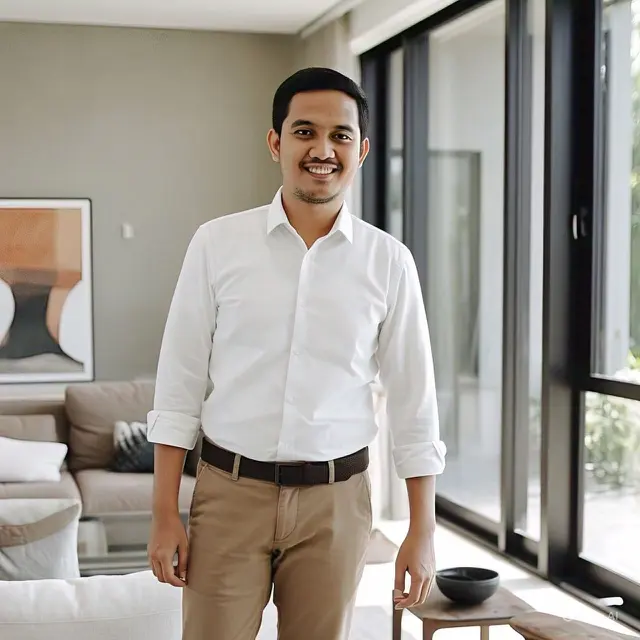 Referensi Outfit Kemeja Putih (Image by Meta AI)