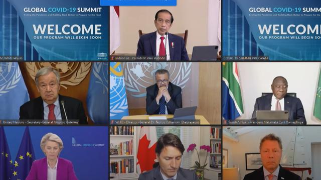 Presiden Joko Widodo (Jokowi) menghadiri Global COVID-19 Summit pada Rabu, 22 September secara daring.