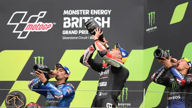 Pembalap Naik Podium di MotoGP Inggris 2021