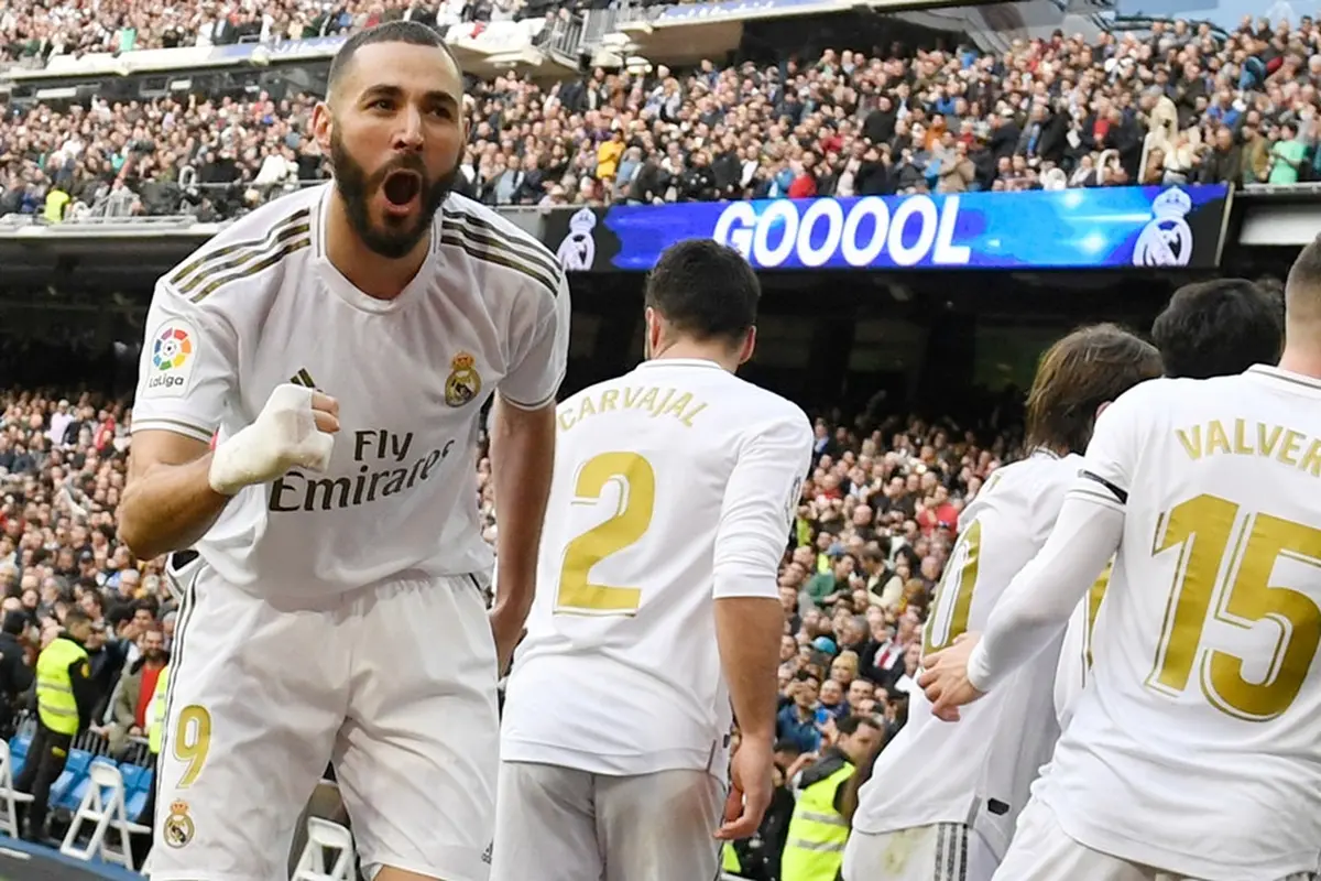 Penyerang Real Madrid, Karim Benzema.