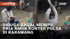 Aksi pengrusakan konter pulsa dan agen bank terjadi di Klari, Karawang, Jawa Barat pada Minggu (27/10/2024). Insiden bermula dari seorang pria yang meminta konter untuk transfer namun pelaku tidak langsung memberi uang. Penjaga konter menolak demi me...