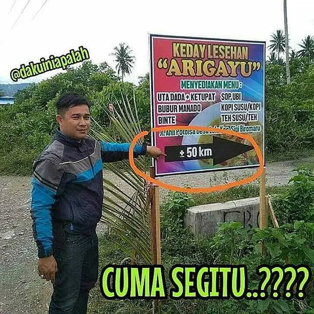 Potret Kesalahan di Papan Petunjuk Jalan Ini Bikin Mikir Keras